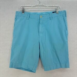 Polo Ralph Lauren Chino Shorts Classic Fit Pima Cotton Preppy Light Blue Men 34